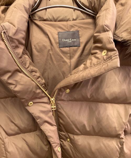 Demi-Luxe Beams（デミルクス ビームス）Demi-Luxe BEAMS (デミルクス ビームス) ダウンコート ブラウン サイズ:38の古着・服飾アイテム