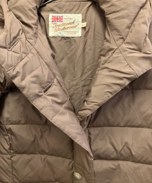 Traditional Weatherwear（トラディショナルウェザーウェア）Traditional Weatherwear (トラディショナルウェザーウェア) ダウンコート ブラウン サイズ:34の古着・服飾アイテム