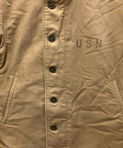 BUZZ RICKSON'S（バズリクソンズ）Buzz Rickson's (バズリクソンズ) デッキジャケット ベージュ サイズ:Sの古着・服飾アイテム