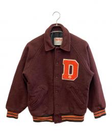 FABKNIT（ファブニット）の古着「ウールスタジャン」｜ブラウン×オレンジ