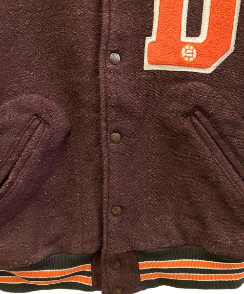 FABKNIT（ファブニット）FABKNIT (ファブニット) ウールスタジャン ブラウン×オレンジ サイズ:不明の古着・服飾アイテム