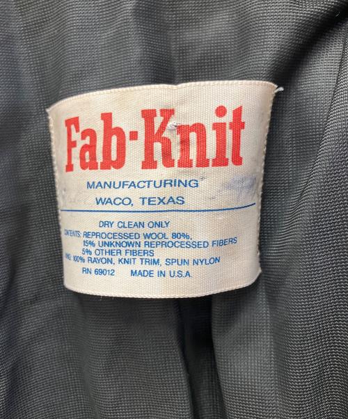 FABKNIT（ファブニット）FABKNIT (ファブニット) ウールスタジャン ブラウン×オレンジ サイズ:不明の古着・服飾アイテム