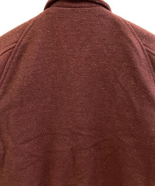 FABKNIT（ファブニット）FABKNIT (ファブニット) ウールスタジャン ブラウン×オレンジ サイズ:不明の古着・服飾アイテム