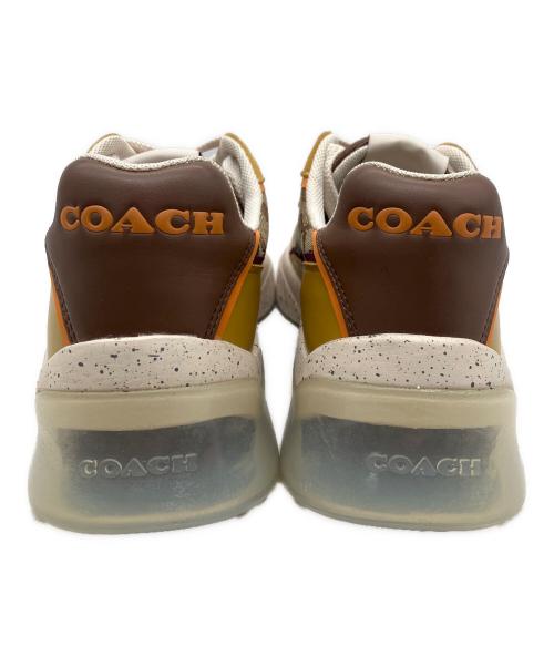 COACH（コーチ）COACH (コーチ) スニーカー ベージュ×ブラウン サイズ:26の古着・服飾アイテム