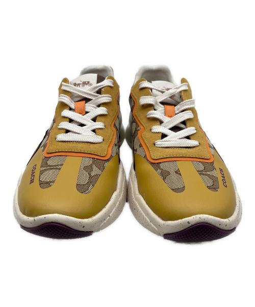 COACH（コーチ）COACH (コーチ) スニーカー ベージュ×ブラウン サイズ:26の古着・服飾アイテム