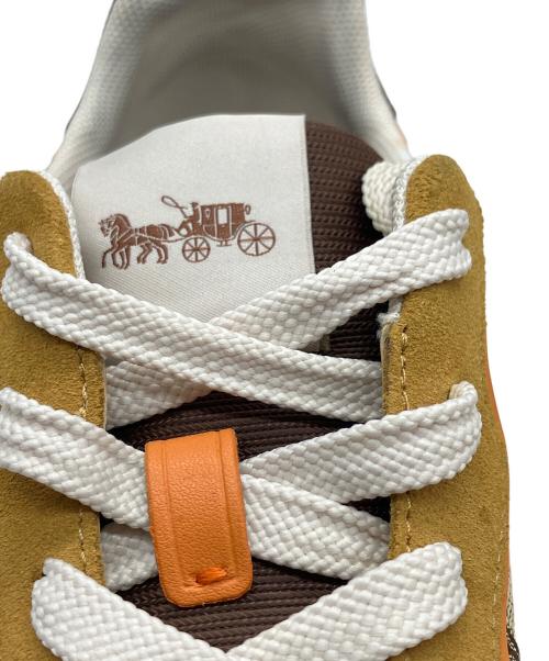 COACH（コーチ）COACH (コーチ) スニーカー ベージュ×ブラウン サイズ:26の古着・服飾アイテム