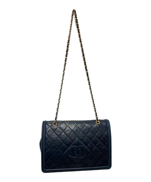 CHANEL（シャネル）CHANEL (シャネル) チェーンショルダーバッグ ネイビーの古着・服飾アイテム