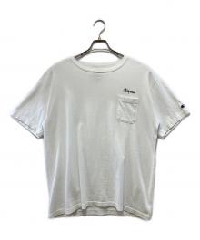 stussy×Champion T1011（ステューシー×チャンピオン ティーテンイレブン）の古着「半袖Tシャツ」｜ホワイト