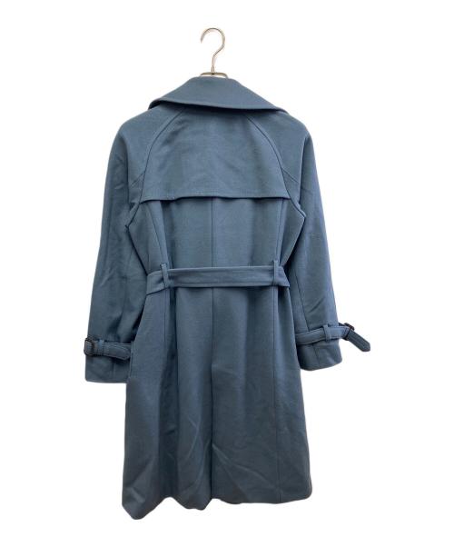 Paul Stuart（ポールスチュアート）Paul Stuart (ポールスチュアート) カシミヤ混ウールコート ブルー サイズ:8の古着・服飾アイテム