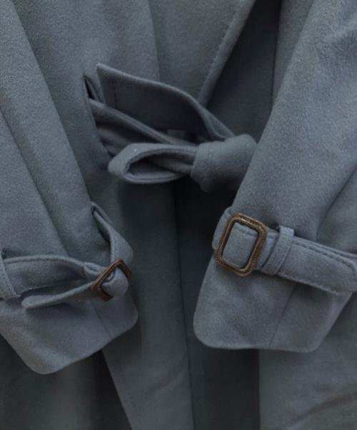 Paul Stuart（ポールスチュアート）Paul Stuart (ポールスチュアート) カシミヤ混ウールコート ブルー サイズ:8の古着・服飾アイテム