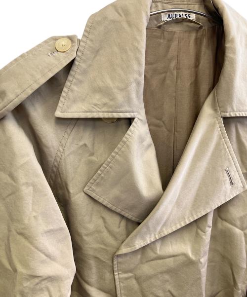AURALEE（オーラリー）AURALEE (オーラリー) WASHED FINX CUPRO TWILL LONG COAT ブラウン サイズ:1の古着・服飾アイテム