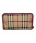 BURBERRY (バーバリー) 長財布 ブラウン×レッド：5000円