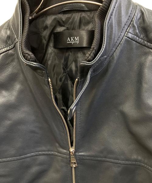 AKM（エーケーエム）AKM (エーケーエム) ライダースジャケット ブラック サイズ:JP Lの古着・服飾アイテム