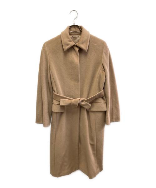 MaxMara（マックスマーラ）MaxMara (マックスマーラ) ウールコート ベージュ サイズ:J 42の古着・服飾アイテム