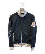 MONCLERモンクレール）の古着「ハーフジップスウェット」｜ブラック×グレー