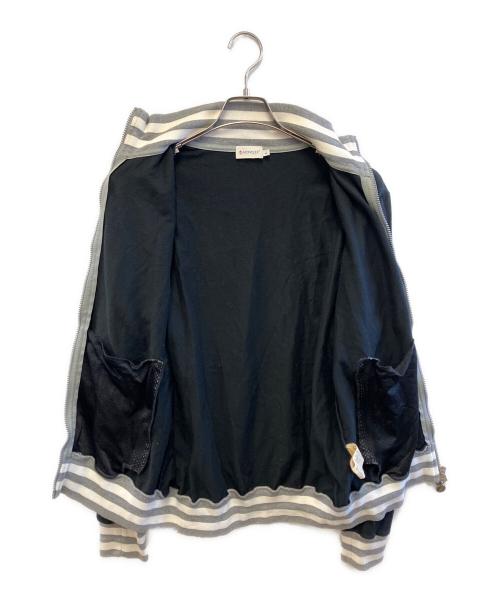 MONCLER（モンクレール）MONCLER (モンクレール) ハーフジップスウェット ブラック×グレー サイズ:Lの古着・服飾アイテム