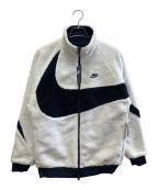 NIKEナイキ）の古着「ボアジャケット」｜ブラック×ホワイト