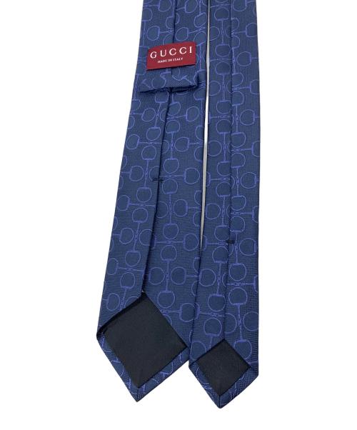 GUCCI（グッチ）GUCCI (グッチ) シルクジャカードタイ ブルー サイズ:不明の古着・服飾アイテム