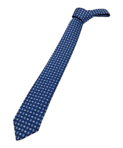 HERMES（エルメス）HERMES (エルメス) シルクネクタイ ブルー サイズ:不明の古着・服飾アイテム