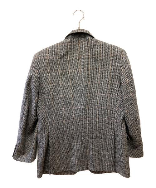 Burberry's（バーバリーズ）Burberry's (バーバリーズ) テーラードジャケット グレー×ブラウン サイズ:AB5の古着・服飾アイテム
