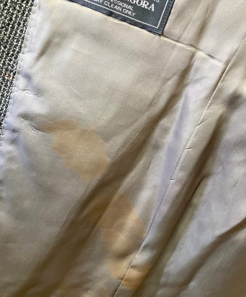 Burberry's（バーバリーズ）Burberry's (バーバリーズ) テーラードジャケット グレー×ブラウン サイズ:AB5の古着・服飾アイテム