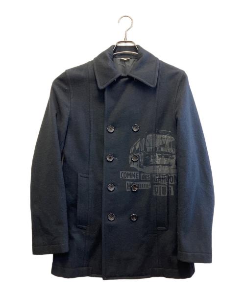 COMME des GARCONS HOMME PLUS（コムデギャルソンオムプリュス）COMME des GARCONS HOMME PLUS (コムデギャルソンオムプリュス) ウールコート ネイビー サイズ:Sの古着・服飾アイテム