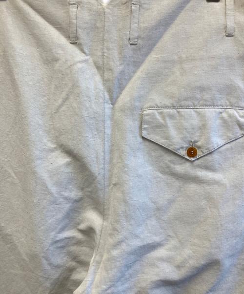 Vivienne Westwood（ヴィヴィアンウエストウッド）Vivienne Westwood (ヴィヴィアンウエストウッド) リネン混テーパードパンツ アイボリー サイズ:44の古着・服飾アイテム