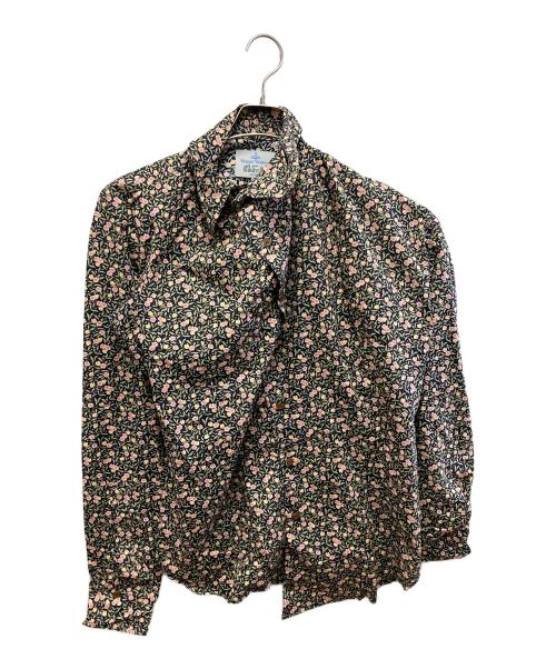 Vivienne Westwood（ヴィヴィアンウエストウッド）Vivienne Westwood (ヴィヴィアンウエストウッド) 長袖シャツ ブラック×グリーン×ピンク サイズ:44(Ⅰ)の古着・服飾アイテム