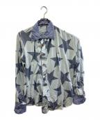 Vivienne Westwoodヴィヴィアンウエストウッド）の古着「長袖シャツ」｜グレー×ネイビー