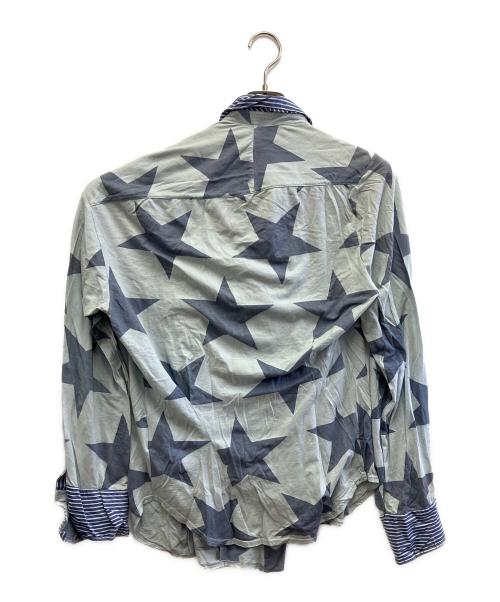 Vivienne Westwood（ヴィヴィアンウエストウッド）Vivienne Westwood (ヴィヴィアンウエストウッド) 長袖シャツ グレー×ネイビー サイズ:Sの古着・服飾アイテム