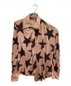 Vivienne Westwoodヴィヴィアンウエストウッド）の古着「長袖シャツ」｜レッド×ブラウン