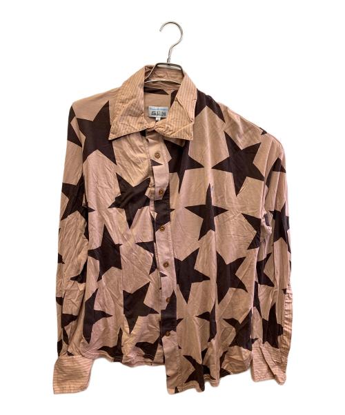Vivienne Westwood（ヴィヴィアンウエストウッド）Vivienne Westwood (ヴィヴィアンウエストウッド) 長袖シャツ レッド×ブラウン サイズ:Sの古着・服飾アイテム