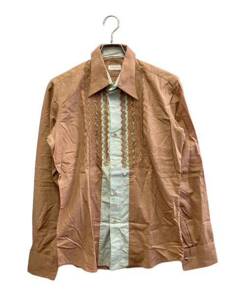 DRIES VAN NOTEN（ドリスヴァンノッテン）DRIES VAN NOTEN (ドリスヴァンノッテン) 長袖シャツ ブラウン サイズ:46の古着・服飾アイテム