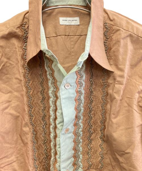 DRIES VAN NOTEN（ドリスヴァンノッテン）DRIES VAN NOTEN (ドリスヴァンノッテン) 長袖シャツ ブラウン サイズ:46の古着・服飾アイテム