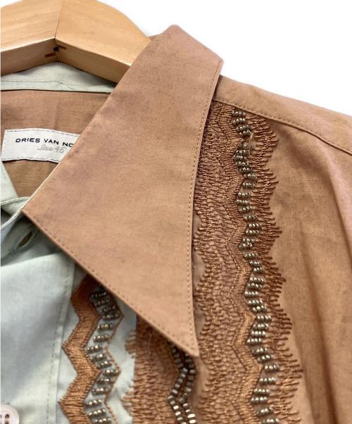 DRIES VAN NOTEN（ドリスヴァンノッテン）DRIES VAN NOTEN (ドリスヴァンノッテン) 長袖シャツ ブラウン サイズ:46の古着・服飾アイテム