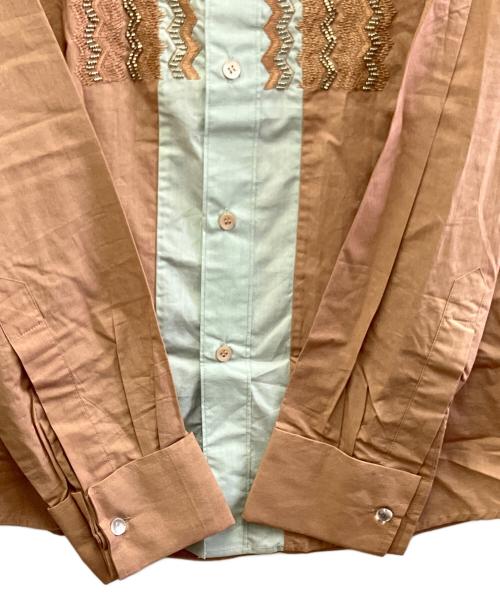 DRIES VAN NOTEN（ドリスヴァンノッテン）DRIES VAN NOTEN (ドリスヴァンノッテン) 長袖シャツ ブラウン サイズ:46の古着・服飾アイテム