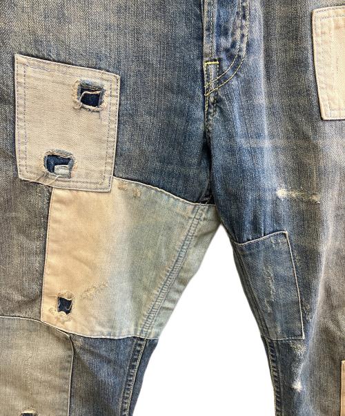 Vivienne Westwood（ヴィヴィアンウエストウッド）Vivienne Westwood (ヴィヴィアンウエストウッド) LEE (リー) パッチワークデニムパンツ インディゴ サイズ:W30 L34の古着・服飾アイテム