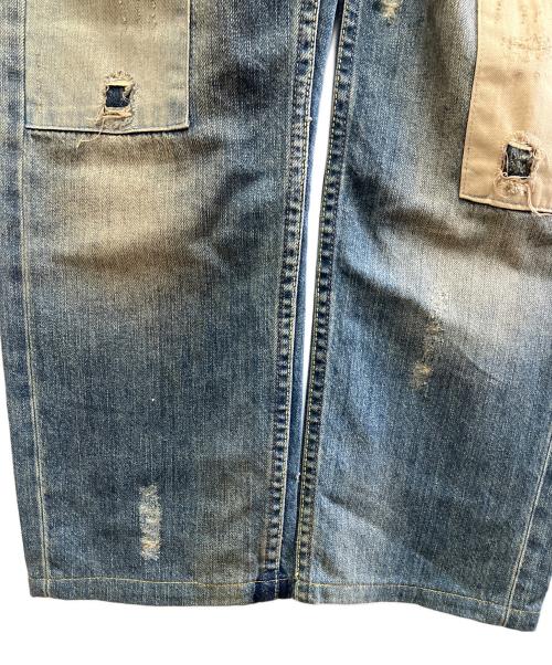 Vivienne Westwood（ヴィヴィアンウエストウッド）Vivienne Westwood (ヴィヴィアンウエストウッド) LEE (リー) パッチワークデニムパンツ インディゴ サイズ:W30 L34の古着・服飾アイテム