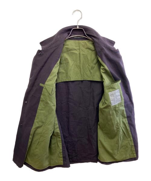 Yohji Yamamoto pour homme（ヨウジヤマモト プールオム）Yohji Yamamoto pour homme (ヨウジヤマモト プールオム) リネンコート パープル×グリーン サイズ:Mの古着・服飾アイテム