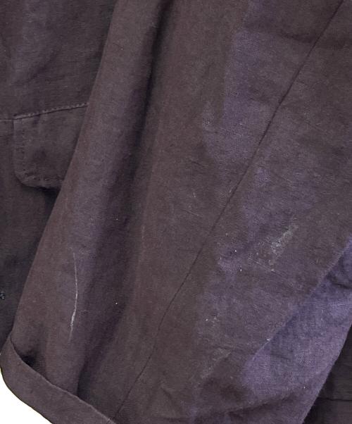 Yohji Yamamoto pour homme（ヨウジヤマモト プールオム）Yohji Yamamoto pour homme (ヨウジヤマモト プールオム) リネンコート パープル×グリーン サイズ:Mの古着・服飾アイテム