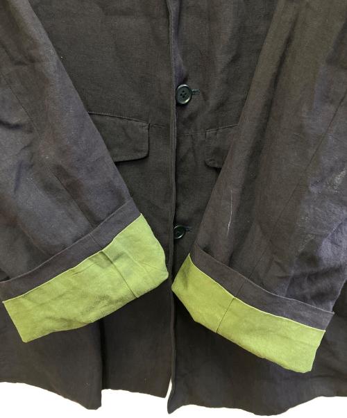 Yohji Yamamoto pour homme（ヨウジヤマモト プールオム）Yohji Yamamoto pour homme (ヨウジヤマモト プールオム) リネンコート パープル×グリーン サイズ:Mの古着・服飾アイテム