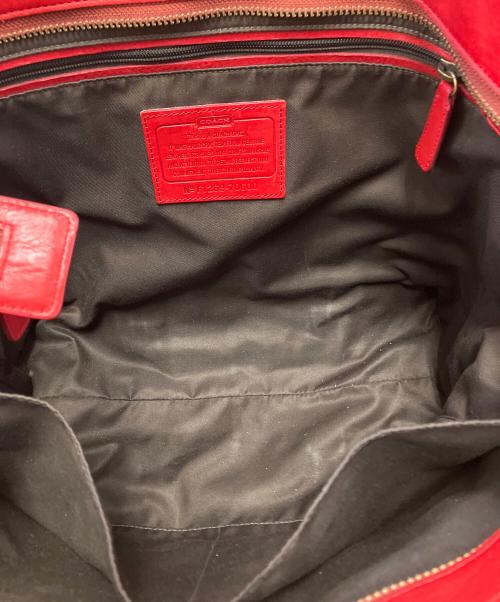 COACH（コーチ）COACH (コーチ) トートバッグ レッドの古着・服飾アイテム