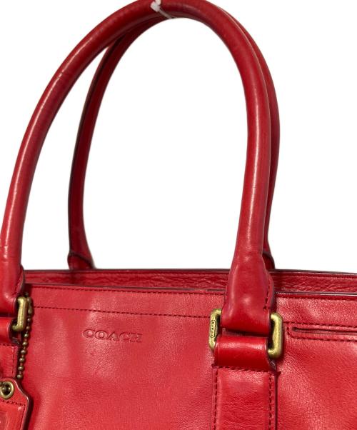 COACH（コーチ）COACH (コーチ) トートバッグ レッドの古着・服飾アイテム