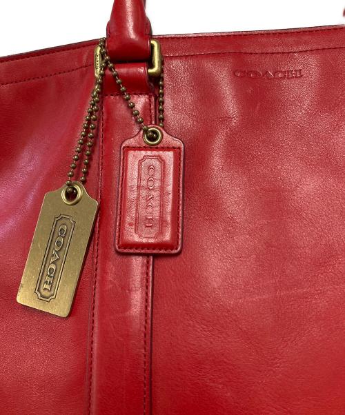COACH（コーチ）COACH (コーチ) トートバッグ レッドの古着・服飾アイテム