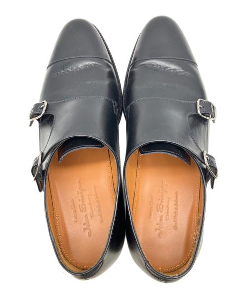 Jalan Sriwijaya（ジャランスリウァヤ）Jalan Sriwijaya (ジャランスリウァヤ) ダブルモンクストラップシューズ ブラック サイズ:7の古着・服飾アイテム