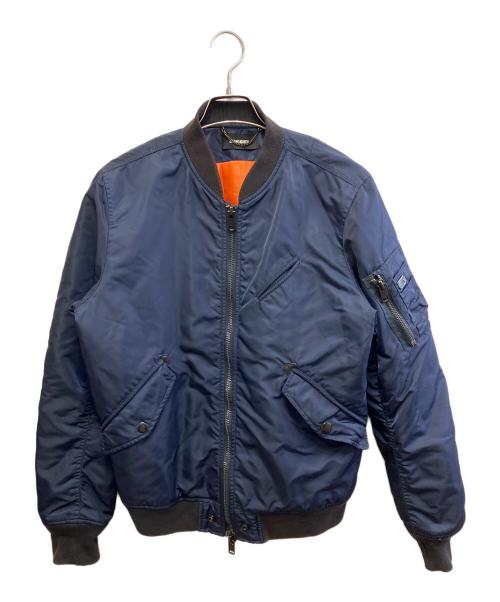DIESEL（ディーゼル）DIESEL (ディーゼル) MA-1ジャケット ネイビー サイズ:Mの古着・服飾アイテム