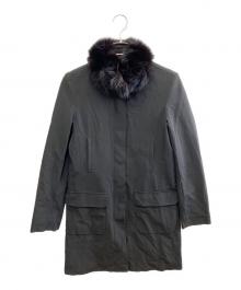 'S Max Mara（エスマックスマーラ）の古着「フーデッドコート」｜ブラック
