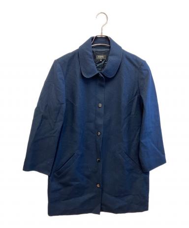 中古・古着通販】A.P.C. (アーペーセー) ステンカラーコート ネイビー