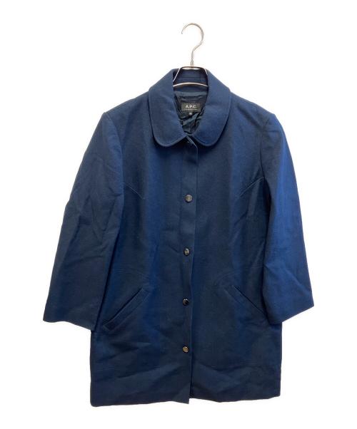 A.P.C.（アーペーセー）A.P.C. (アーペーセー) ステンカラーコート ネイビー サイズ:38の古着・服飾アイテム