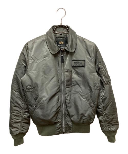 ALPHA INDUSTRIES（アルファインダストリーズ）ALPHA INDUSTRIES (アルファインダストリーズ) MA-1ジャケット グリーン サイズ:Mの古着・服飾アイテム